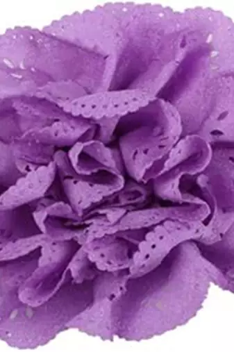 Akinoskids Wavy Edge Hollow Out Purple Flower Soft Elastic Newborn Headband