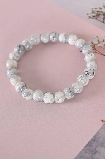 Unisex marbel elasticated bracelet