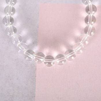 Unisex transparent beaded elasticated bracelet 4