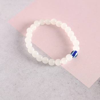 Unisex evil eye crystal elasticated braclet 3
