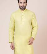 Nawaz kurta cotton pista green abstract design full sleeve festive & wedding kurta pajama set for men