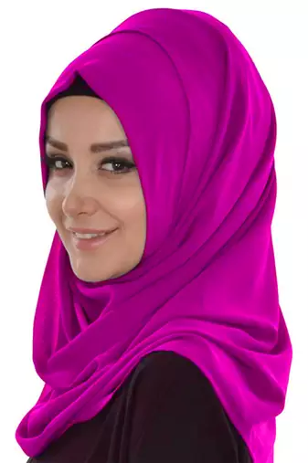 Wine embroidered georgette Islamic kaftans with hijab