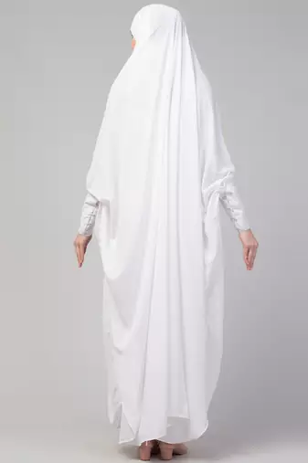 Nazneen Head to toe long cuff ready to wear one pc Jilbab with Naqab