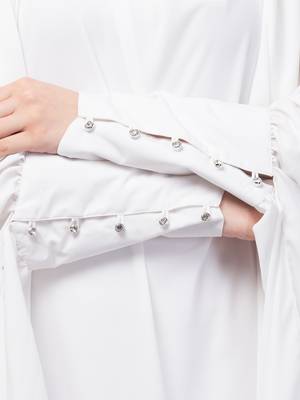 Nazneen Head to toe long cuff ready to wear one pc Jilbab with Naqab 3