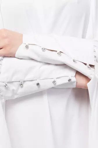 Nazneen Head to toe long cuff ready to wear one pc Jilbab with Naqab