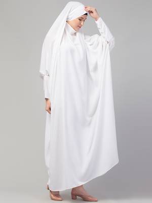Nazneen Head to toe long cuff ready to wear one pc Jilbab with Naqab 5