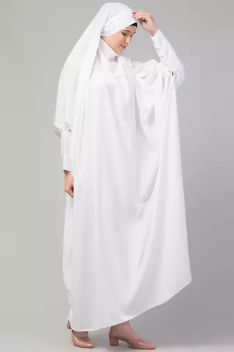 Nazneen Head to toe long cuff ready to wear one pc Jilbab with Naqab