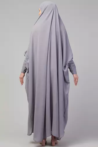 Nazneen Head to toe long cuff ready to wear one pc Jilbab with Naqab