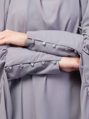 Nazneen Head to toe long cuff ready to wear one pc Jilbab with Naqab 4