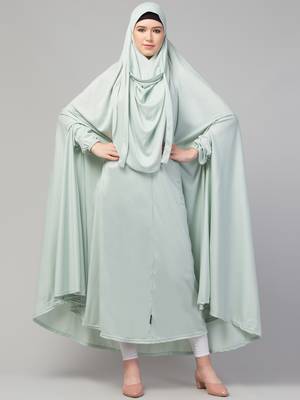 Extra Nose Piece Head To Toe Free Size Jilbab Prayer hijab for hajj and umrah 1