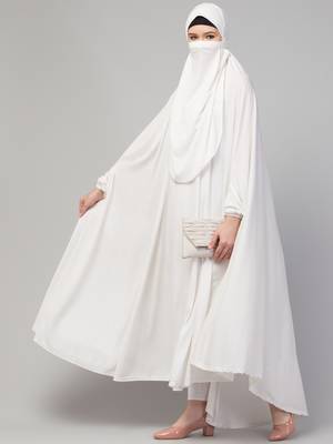 Extra Nose Piece Head To Toe Free Size Jilbab 4