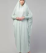 Smoking Sleeve Tie at Back Ready To Wear Instant Full Size knits JiIbab/Naqab Hijab for namaaz hajj and umrah