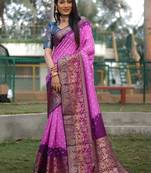  Bandhej With Kanjivaram Border With Zari Weaving Minakari Rich Pallu Saree 