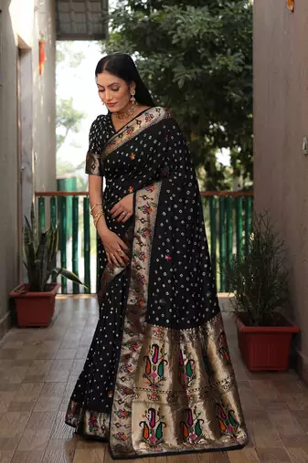 Dola Soft Silk Paithani With Bandhej Sarees 