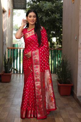 Dola Soft Silk Paithani With Bandhej Sarees  5