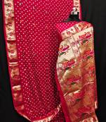 Dola Soft Silk Paithani With Bandhej Sarees 