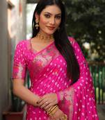 Dola Soft Silk Paithani With Bandhej Sarees 
