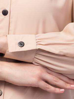 Nazneen Front open Band Colar & cuff Daily wear casual Abaya 4