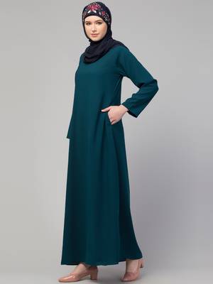 Flare daily wear basic Casual Abaya 6