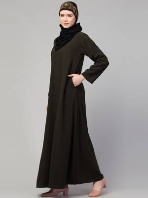 Flare daily wear basic Casual Abaya 6