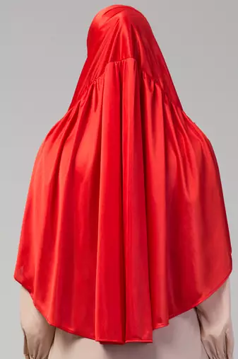 janab e aala ready-to-wear prayer hijab – red
