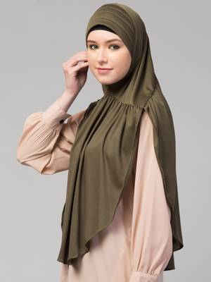 Gathered Instant Ready to Wear Prayer Hijab 4