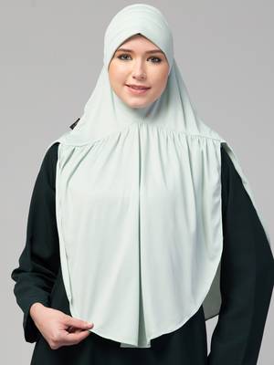 ready-to-wear gathered prayer hijab by janab-e-aala 1