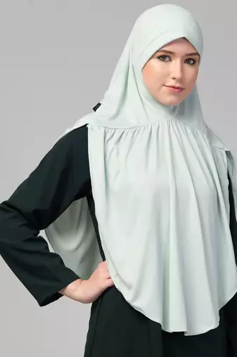 ready-to-wear gathered prayer hijab by janab-e-aala