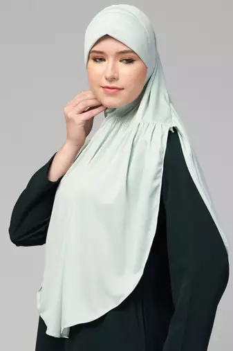 ready-to-wear gathered prayer hijab by janab-e-aala