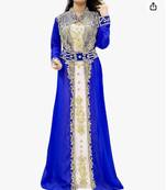 ROYAL-BLUE KAFTAN NEW ABAYA DRESS