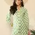 women green viscose rayon floral printed regular top