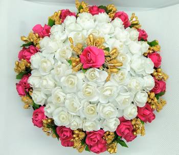 Pink & white bridal juda 1