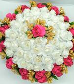 Pink & white bridal juda