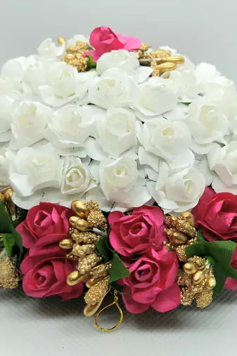 Pink & white bridal juda