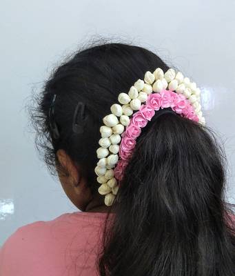 Baby pink gajra 3