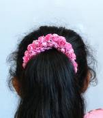 Baby pink plain gajra