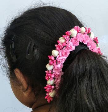 Baby pink pollens gajra 3