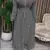 Grey Moroccan Kaftan With hijab