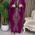 Wine Moroccan Kaftan With hijab
