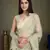 Women'S Pista Net Twill Shimmer Embroidered Saree With Unstitched Blouse Piece