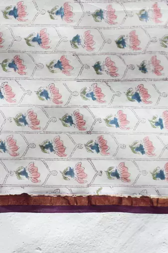 Digital Print Muslin Chanderi Saree Luxurious Muslin Chanderi Saree with Intricate Design