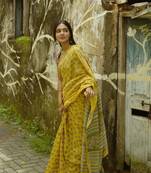 Digital Print Muslin Chanderi Saree Luxurious Muslin Chanderi Saree with Intricate Design