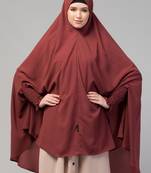 janab e aala raspberry stretchable nida jilbab
