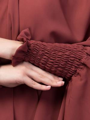 janab e aala raspberry stretchable nida jilbab 3