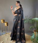 Zari Based Embroidery And Piping Soft And Easy To Drape Saree