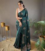 Zari Based Embroidery And Piping Soft And Easy To Drape Saree
