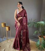 Zari Based Embroidery And Piping Soft And Easy To Drape Saree