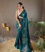 Zari Based Embroidery And Piping Soft And Easy To Drape Saree
