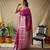 Beautiful Soft Silk Saree Is Having Checks Silver And Gold Zari Saree