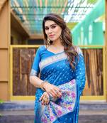 Bandhej With Paithani Border With Zari Weaving Paithani Rich Pallu Saree